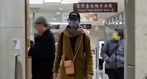 ▲涉嫌聽從王薀教唆虐打信徒致死的「3大女護法」之一的幹子昀，凌晨遭北檢聲押禁見。（圖／翻攝畫面）