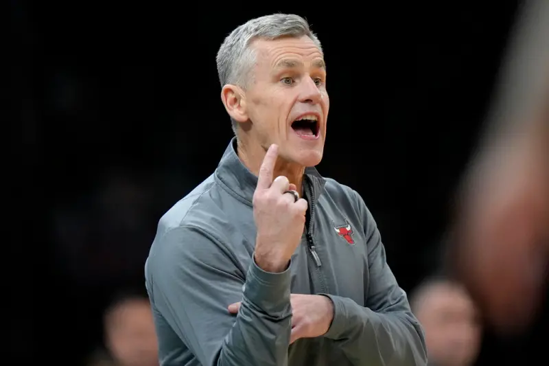 ▲公牛總教練Billy Donovan看不下去球團一系列操作，稍早受訪時直言想加入球隊未來討論，且看不懂球隊要如何迎接重建期。（圖／美聯社／達志影像）