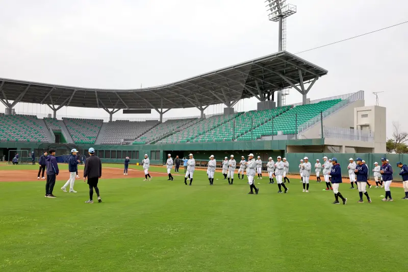 ▲韓國樂天巨人棒球隊（Lotte Giants）今(114)年1/25-3/6在「臺南亞太國際棒球訓練中心」，也是首次與韓職合作春訓。（圖／南市府提供）