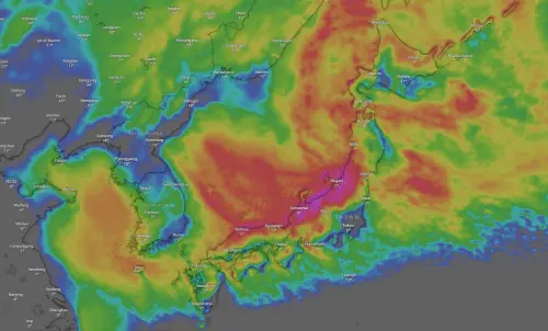 ▲寒流南下，加上北海道的溫帶氣旋，日本未來幾天低溫遍佈，天候較惡劣。（圖／「台灣颱風論壇｜天氣特急」臉書）