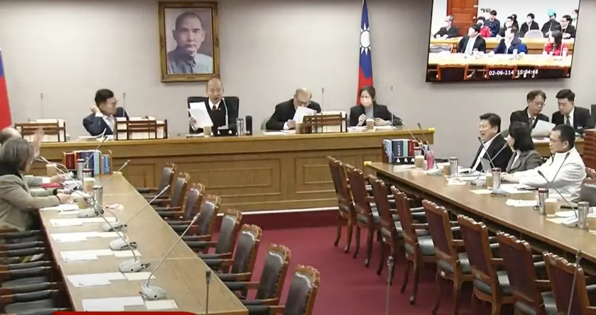 ▲立法院長韓國瑜今召集朝野協商，討論新會期開議日。（圖／翻攝立院ivod系統）