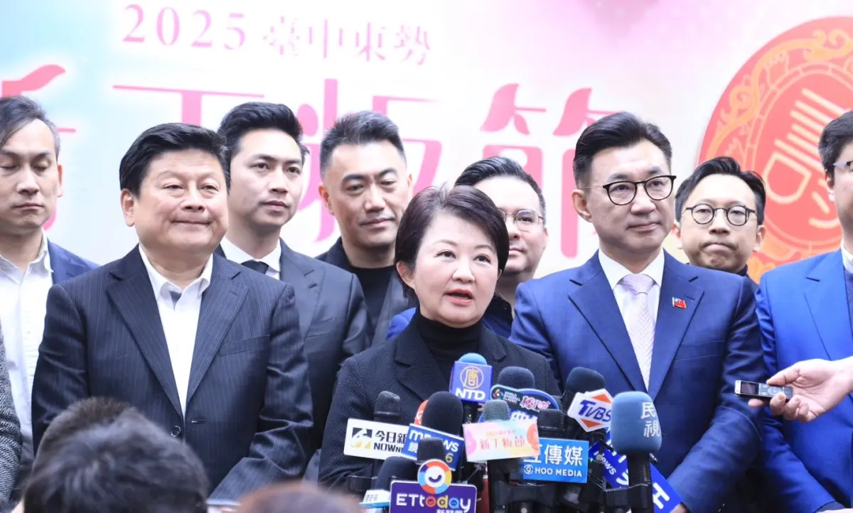 ▲盧秀燕強調今年度通過的中央總預算達2.9億，創國家歷史最高，若還不會做事，「那就有點麻煩了」。（圖／台中市政府提供，2025.02.06）