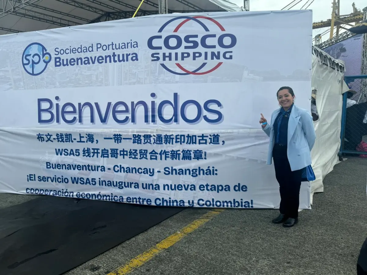 ▲哥倫比亞計劃增開新航線，由布維那文土港(Buenaventura)出發，經秘魯錢凱港，通往上海。 (圖:@tatiana_bsb)