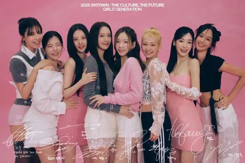 ▲太妍（中）是少女時代的隊長。（圖／SM X）