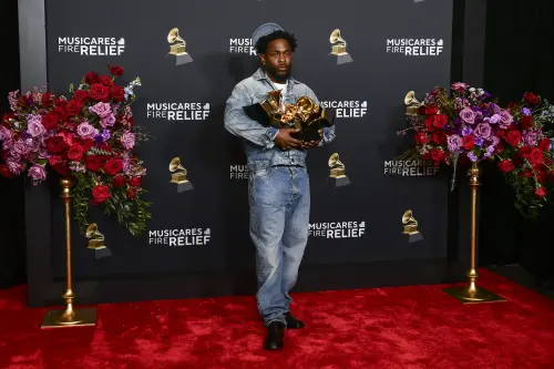 ▲Kendrick Lamar在葛萊美獎拿下5項大獎。（圖／美聯社／達志影像）