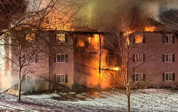 ▲美國紐約一棟住宅日前發生火警，當時一名女住戶在睡夢中，被愛犬的吠叫聲吵醒，趕緊帶著狗狗逃離建築物，這才及時逃出。（圖／翻攝自募款網站GoFundMe）