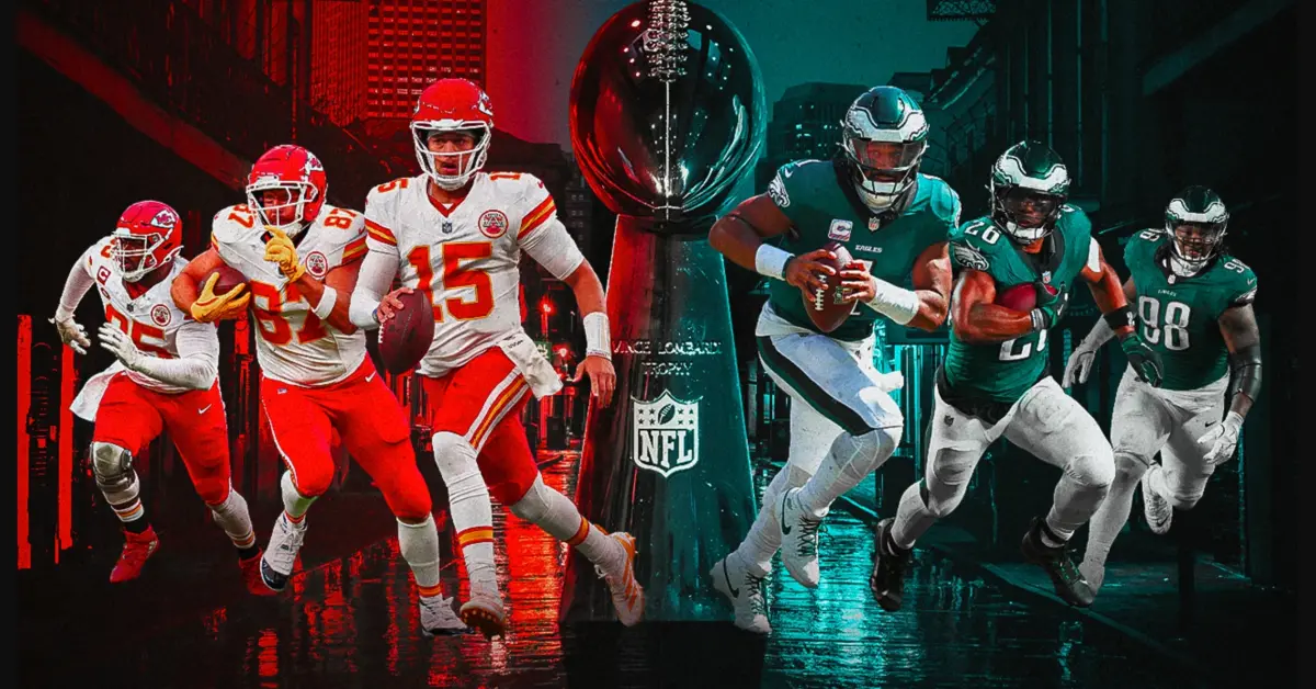 ▲NFL 第 59 屆超級盃（Super Bowl LIX）將於 台灣時間2月10日上午7點30分開戰，由費城老鷹隊挑戰尋求 三連霸的堪薩斯酋長隊，重演第 57 屆超級盃經典對決。當年酋長隊以38：35 險勝老鷹隊，如今老鷹隊誓言復仇，而酋長則瞄準NFL史上首支三連霸球隊歷史紀錄。（圖／美聯社／達志影像）