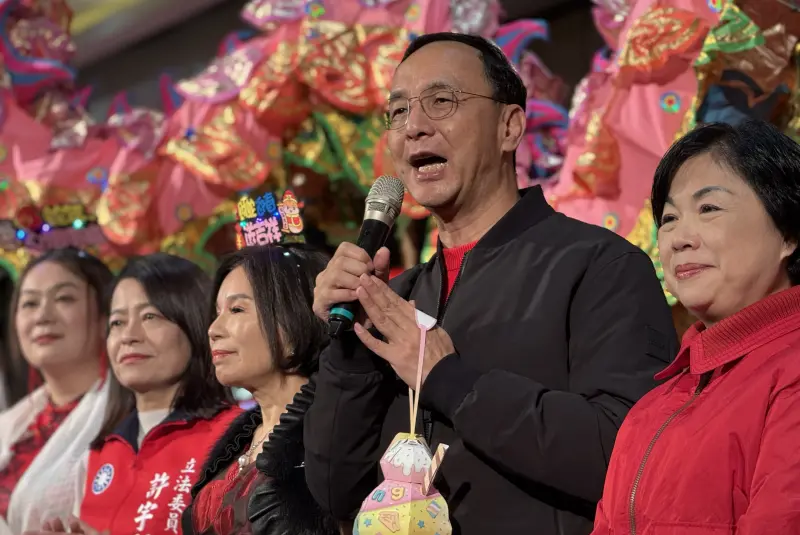 ▲朱立倫出席國民黨台中市黨部新春團拜。（圖／國民黨提供，2025.02.09）