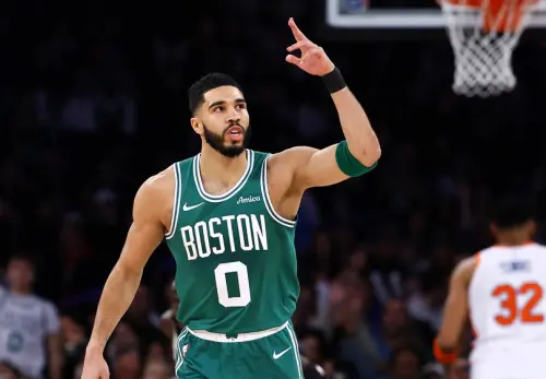▲波士頓塞爾提克當家球星Jayson Tatum，已經滿足成為NBA門面的所需條件。（圖／美聯社／達志影像）