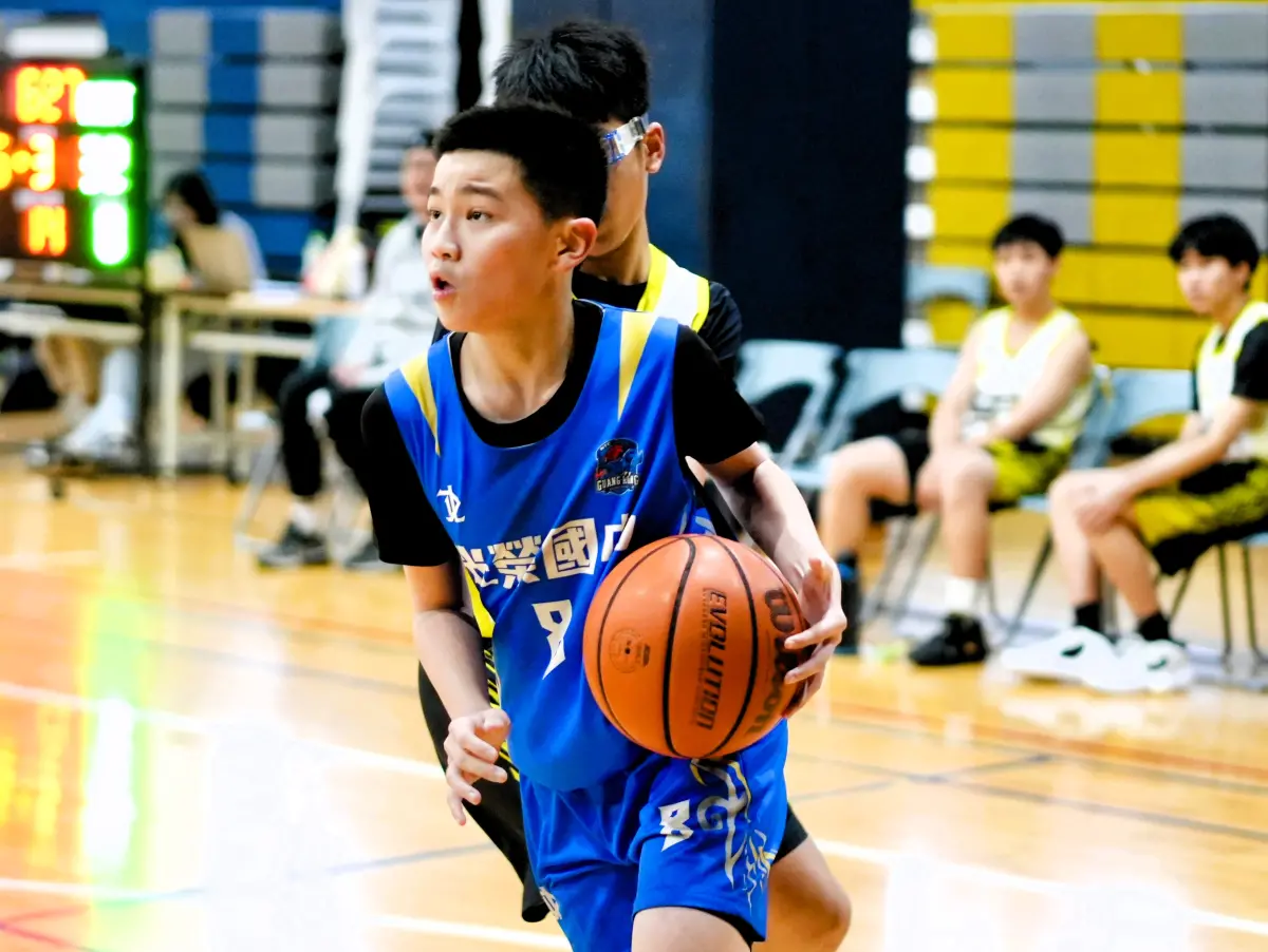 ▲光榮國中徐昊謙僅七年級就有大將之風。（圖／Ｕ19籃球聯盟提供）