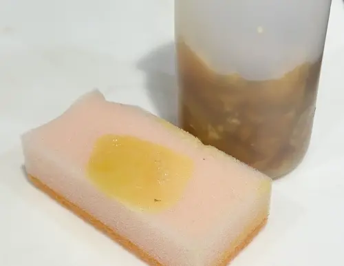 ▲家事達人陳映如自製橘皮洗碗精，天然又不傷手。（圖／翻攝陳映如臉書）