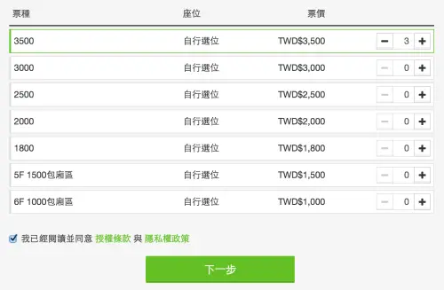 ▲KKTIX售票流程(圖/翻攝自KKTIX官方售票系統) ▲KKTIX售票流程(圖/翻攝自KKTIX官方售票系統)