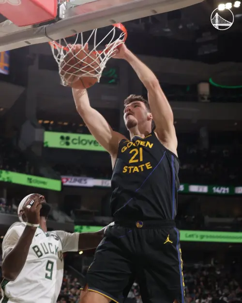 ▲今天對上公鹿隊的比賽，Quinten Post用表現告訴勇士隊，自己可以勝任高砲台的工作，他全場攻下13分，三分球4投3中。（圖／取自金州勇士X）