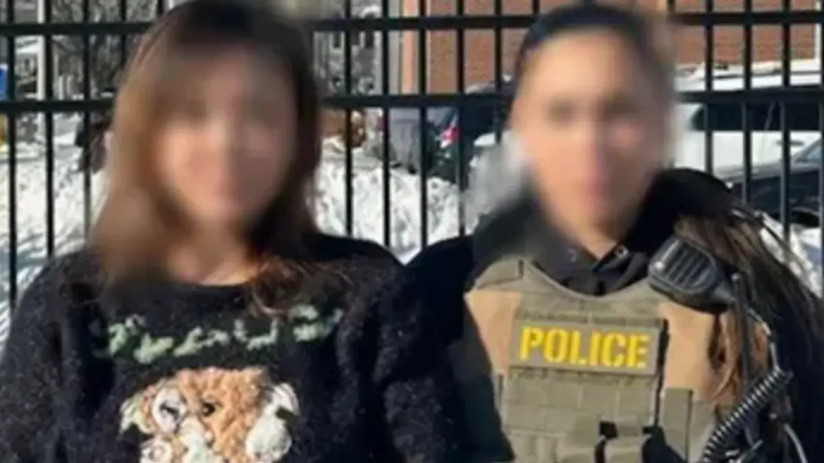 ▲「太陽花女王」劉喬安（圖左）在波士頓落網，將被遣返回台，演員李婷宜過去遭對方詐財，痛批對方：「換個世界繼續做妖。」（圖／翻攝移民暨海關執法局）