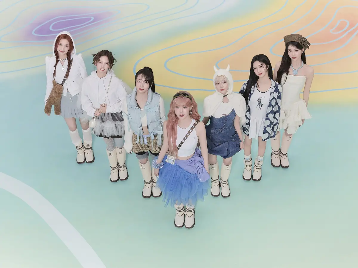 ▲Kep1er成員崔有真、沈小婷、金采炫、金多娟、江崎光、休寧巴伊葉、徐永恩等7人將完整體於4月6日在台北TICC開演唱會。（圖／希林國際Chillin International）