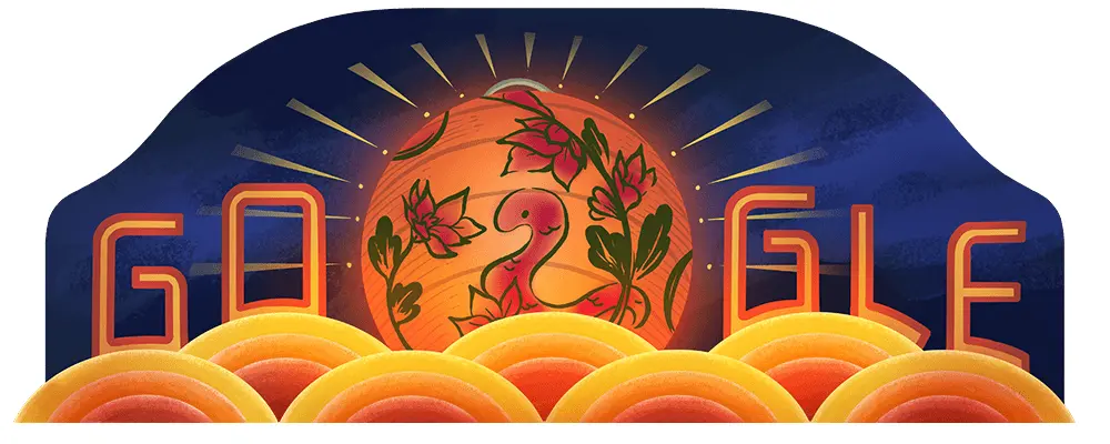 ▲今（12）日是元宵節，Google也在今天一起同慶，在首頁推出有蛇年燈籠圖案的塗鴉。（圖／翻攝官網）