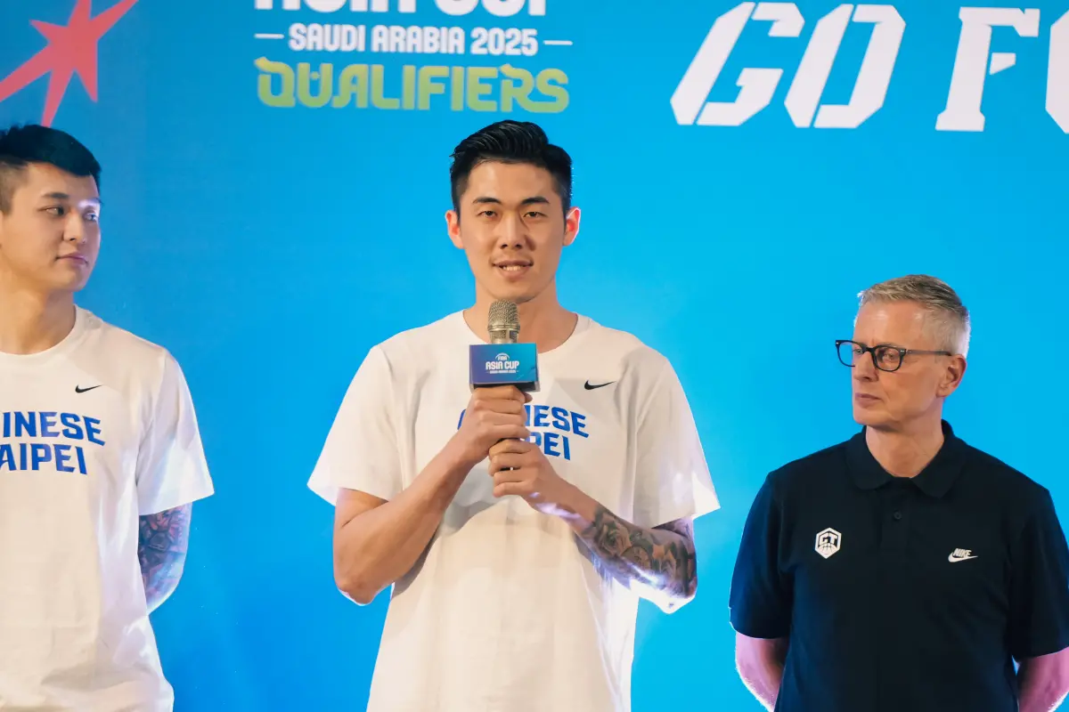 ▲中華男籃今天公布了對關島的12人名單，前天遭遇腳踝傷勢的「台灣飛人」劉錚經過檢查後確定仍將出賽。（圖／中華籃協提供）