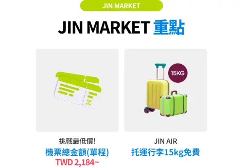 「真航空(Jin Air)」於今年度最大規模促銷活動即將正式啟動,將於2月17日台灣時間下午13:00開搶,將有兩大優惠。(圖/取翻攝真航空官網) ▲「真航空(Jin Air)」於今年度最大規模促銷活動即將正式啟動,將於2月17日台灣時間下午13:00開搶,將有兩大優惠。(圖/取翻攝真航空官網)