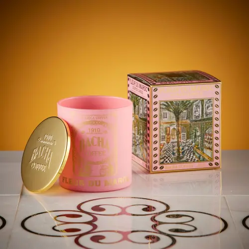 ▲Bacha Coffee夿萐咖啡「摩洛哥之花香薰蠟燭」140克(4.9盎司) 1,650元、250克 (8.8盎司) 2,550元。（圖／Bacha Coffee夿萐咖啡提供）