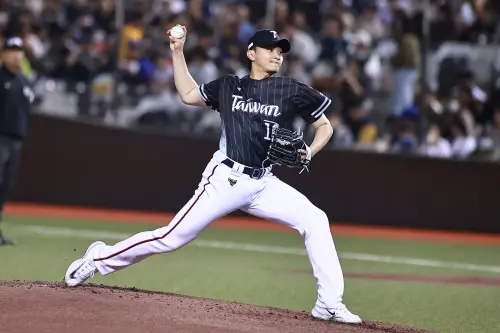 ▲中華隊先發投手李東洺在首局遭到狙擊，被孫晧塋敲出兩分砲，中華隊以0：2落後。（圖／記者葉政勳攝 , 2025.02.13）