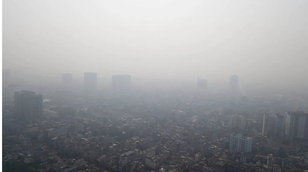 ▲越南首都河內空污嚴重，已達到影響健康的程度。（圖／翻攝自vnexpress）
