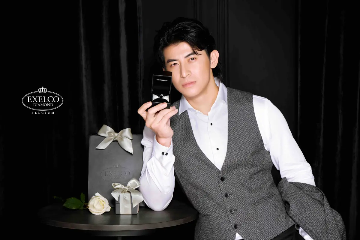 ▲統一獅球星陳傑憲12強率中華隊奪冠，今宣布成為比利時百年鑽石品牌代言人，為該品牌首位台灣的代言人。（圖／EXELCO DIAMOND提供）