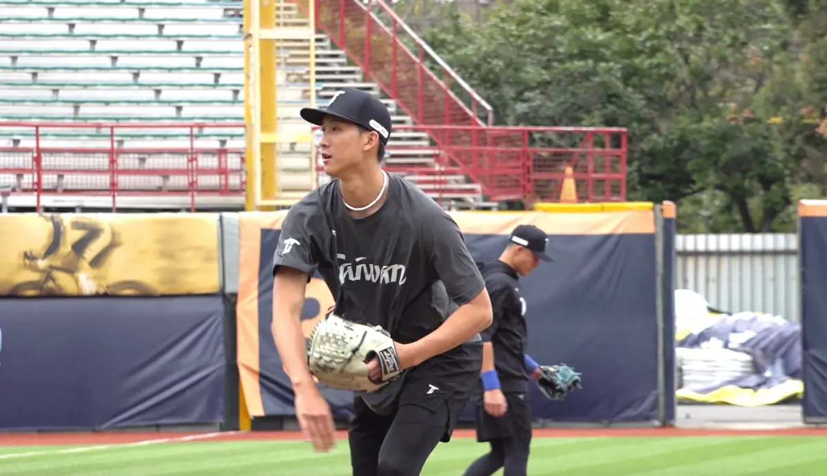 ▲旅美投手沙子宸今（14）日向中華隊報到，目前還在牛棚階段，將按照進度進行Live BP。沙子宸也分享在小聯盟的飲食，由於對美式食物疲乏，他也開始自己煮飯，拿手菜是滷肉飯。（圖／記者陳云茹攝，2025.02.14）