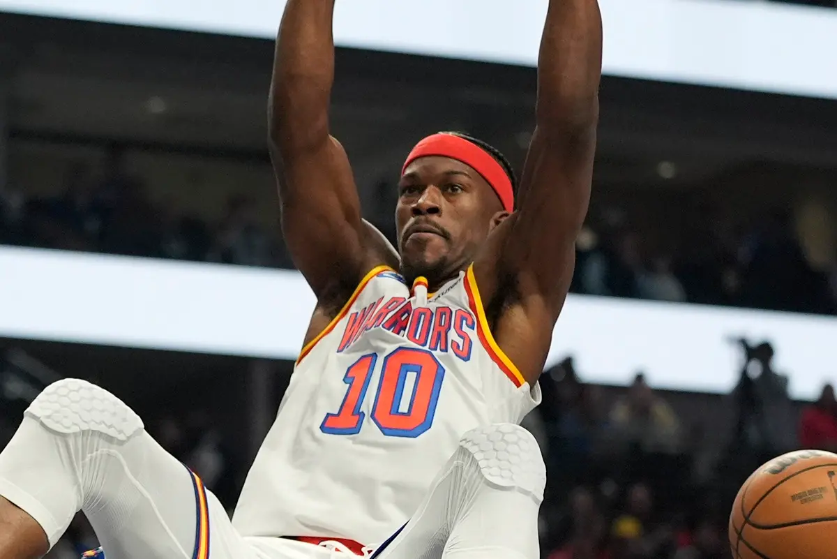 ▲金州勇士前鋒Jimmy Butler因拖欠約855萬新台幣租金及損壞豪宅，被房東提告，面臨約846萬新台幣賠償訴訟。（圖／美聯社／達志影像）