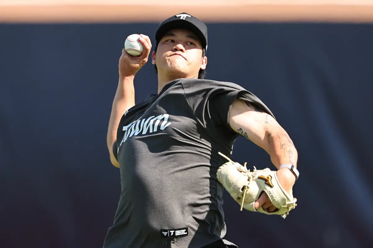 ▲莊陳仲敖首度獲邀參加MLB春訓期間舉辦的新秀對抗賽，首戰就獲出賽機會，主投2局飆3K無失分，整體發揮出色。（圖／中職提供）