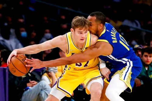 ▲McClung曾身披湖人戰袍站上NBA賽場，但也僅1場就回到發展聯盟。（圖／美聯社／達志影像）