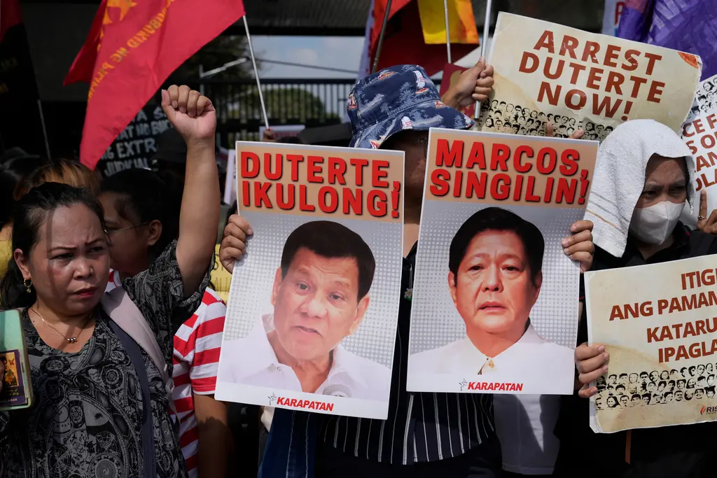 ▲菲律賓期中選舉將至，總統小馬可仕與杜特蒂家族的不合再次躍上檯面。（圖／美聯社／達志影像）