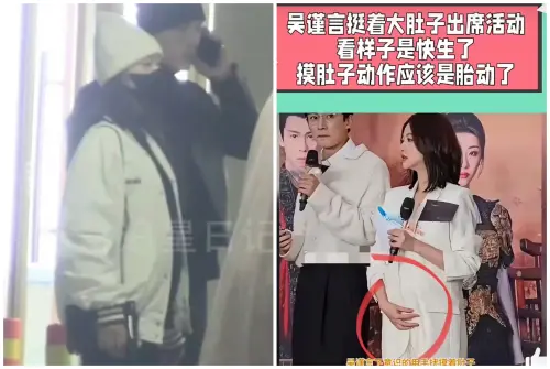 吳謹言懷孕,孕肚超明顯。 ▲吳謹言懷孕,孕肚超明顯。(圖/翻攝自微博)