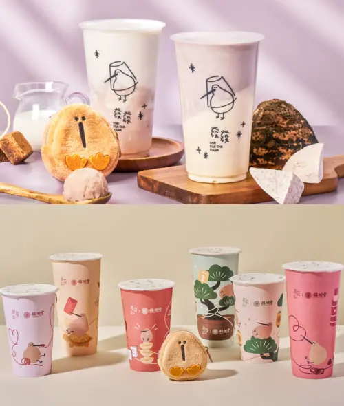 ▲發發優格飲一堆新品開喝！大甲鎮瀾宮聯名紙杯也上架。（圖／發發提供）