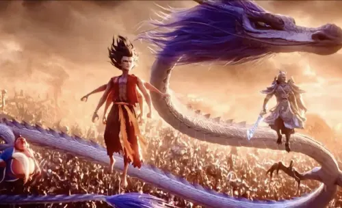 ▲《哪吒之魔童鬧海》美國上映對上漫威大片《美國隊長：無畏新世界》，票房明顯不敵。（圖／摘自IMDb）