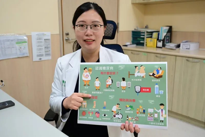 ▲醫師提醒民眾要注意糖尿病潛藏症狀，及早發現、及早治療。(圖／醫院提供2025.2.18)