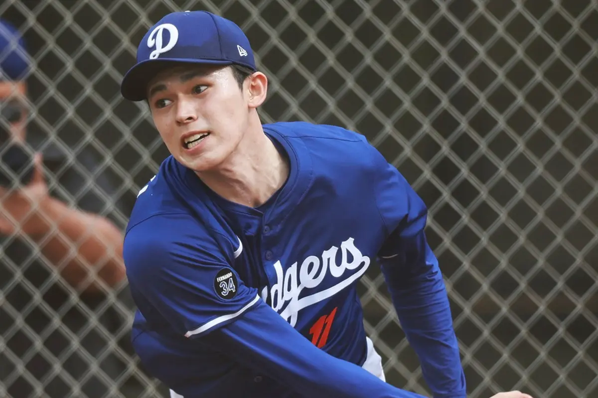 ▲在東京系列賽第二戰，預計洛杉磯道奇將由佐佐木朗希掛帥先發，他的對手是芝加哥小熊左投Justin Steele。（圖／美聯社／達志影像）