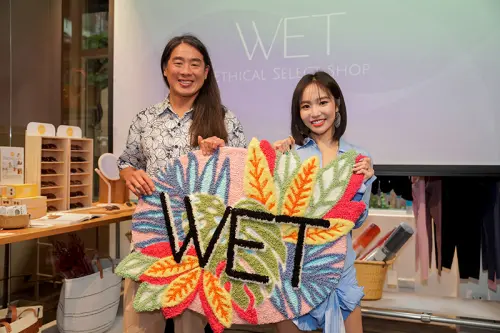 ▲藝人陳芳語擔任品牌代言人，她表示與 WET Ethical Select Shop攜手，是因為彼此有共同理念，（圖／業者提供）