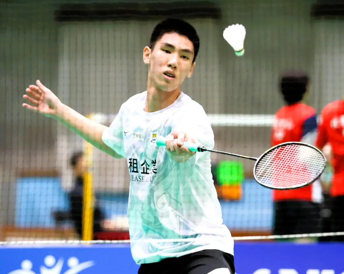 ▲2025年第一次全國青少年羽球分齡排名賽，U19男單冠軍中租大同易仲祥。（圖／中華民國羽球協會提供）