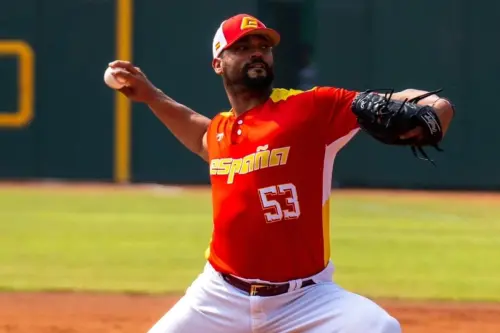 根據外媒《BBWAA 》記者Francys Romero表示,「西班牙首戰交手中華隊,將派出曾在2023年第5屆經典賽代表古巴隊的投手Elian Leyva先發登板。」 ▲根據外媒《BBWAA 》記者Francys Romero表示,「西班牙首戰交手中華隊,將派出曾在2023年第5屆經典賽代表古巴隊的投手Elian Leyva先發登板。」(圖/取自Francys Romero X)