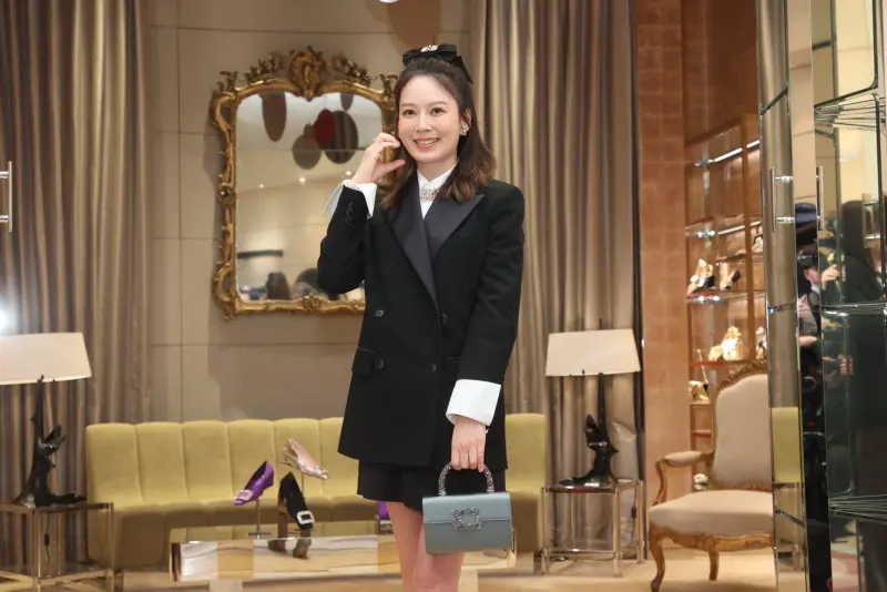 ▲46歲女星Melody（如圖）今（19）日出席精品品牌活動時，大方承認現在有「聊得來的朋友」正在發展中，吃飯約會都沒少，喊話外界「祝福我往前走！」（圖／記者朱永強攝影）