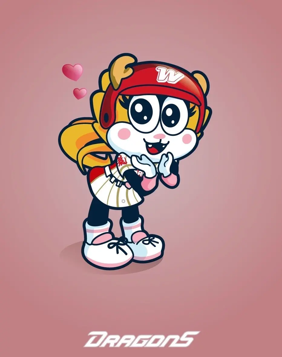 ▲中職味全龍球團今（19）日宣布推出新吉祥物，為原有吉祥物威弟與猛哥的妹妹，並同步宣布於味全龍官方Facebook以及Instagram上募集新吉祥物名稱辦法。（圖／味全龍球團提供）