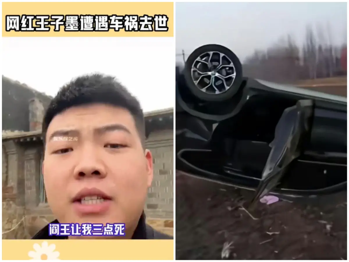 ▲中國一名網紅「王子墨」昨（18）日驚傳發生車禍，送醫搶救後宣告不治。王子墨生前曾多次以生死開玩笑，稱「閻王讓我三點死、我兩點就去了」。（圖／翻攝自微博）