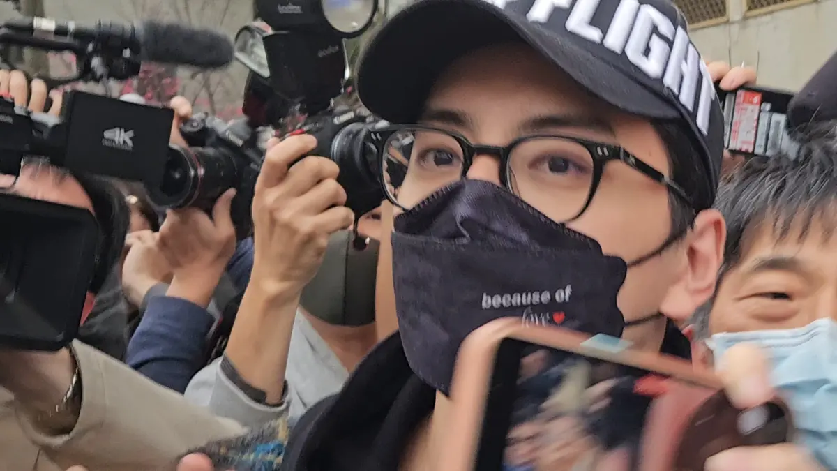 ▲藝人王大陸逃兵案複訊交保（圖／記者劉松霖攝）