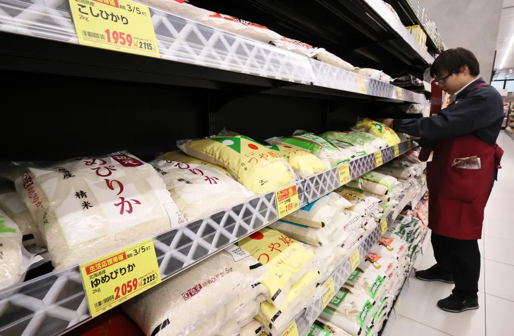 ▲近來日本的白米價格飆漲，批發價格已連續5個月創下新高。（圖／美聯社／達志影像）
