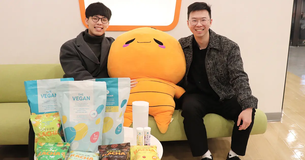 ▲樂維根業務副理陳彥丞（左）與樂維根執行長姚宥竹（右）。（圖／蝦皮購物）