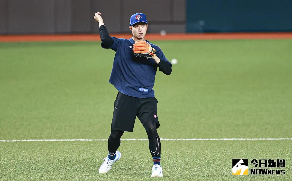 ▲中華隊內野手曾子祐目前尚未出賽，有機會當奇兵。（圖／記者葉政勳攝 , 2025.02.20）