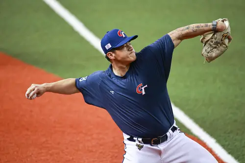 ▲莊陳仲敖曾代表台灣參與2020、2021年U23世界盃，都展現出壓制力極高的球威。（圖／記者葉政勳攝）