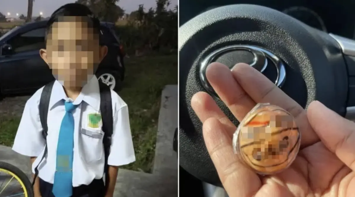 ▲馬來西亞一名十歲男童疑因吞食「眼球」造型的軟糖時噎住，導致呼吸困難及缺氧。（圖／翻攝自臉書）