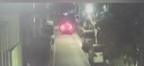 被告駕駛為閃避陳姓男子多次剎車▲(土城分局提供)