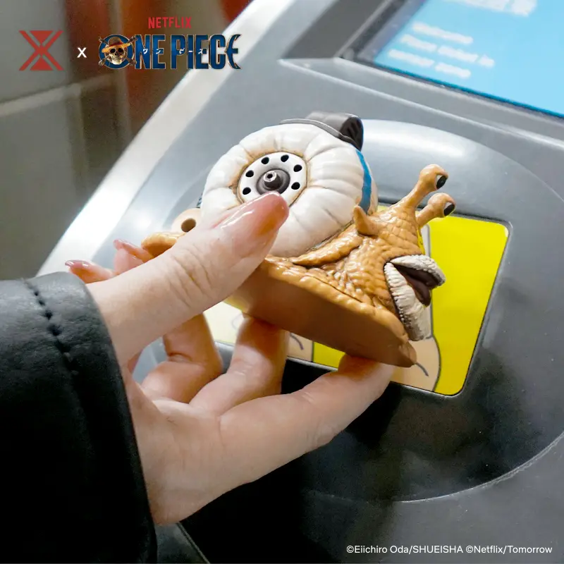 ▲《航海王》智能發聲電話蟲鑰匙圈附加一卡通功能，兼具實用性與收藏價值。（圖／翻攝自XX Studio官網）